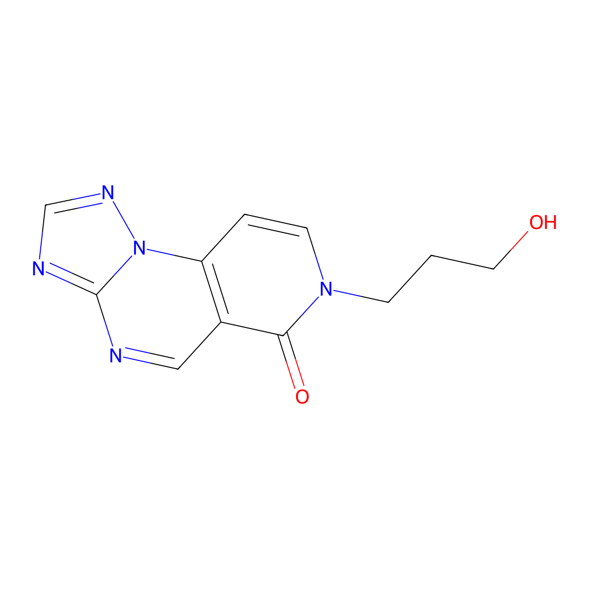 7-(3-hydroxypropyl)pyrido[3,4-e][1,2,4]triazolo[1,5-a]pyrimidin-6(7H)-one molecular structure, CAS 1158409-17-6