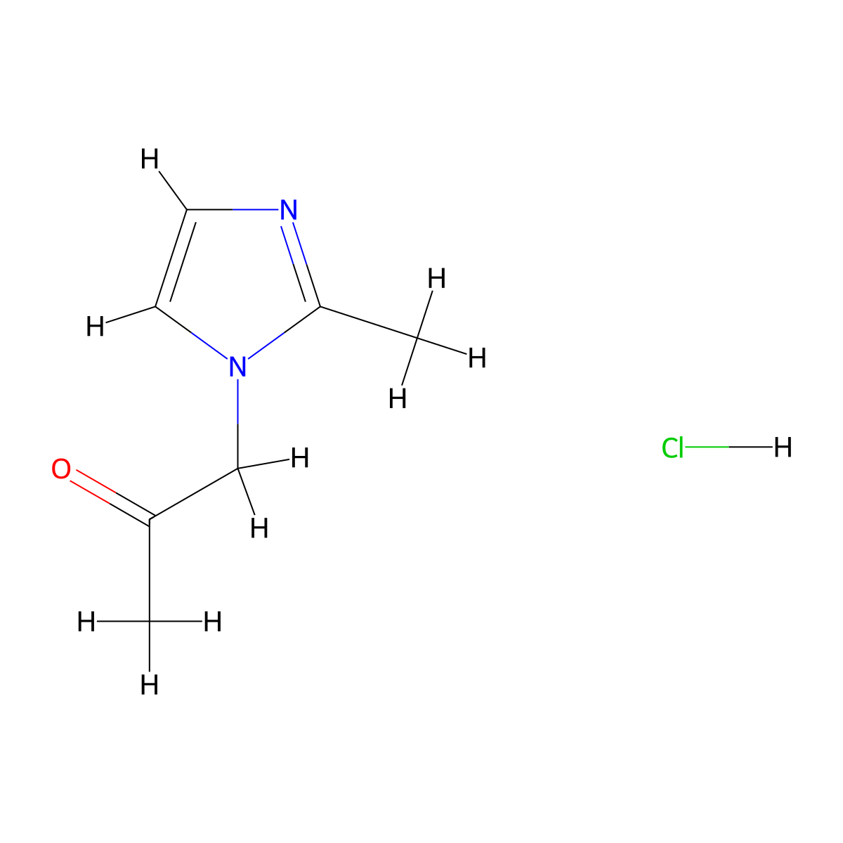1-(2-Methyl-1H-imidazol-1-YL)acetone hydrochloride molecular structure, CAS 1158410-33-3