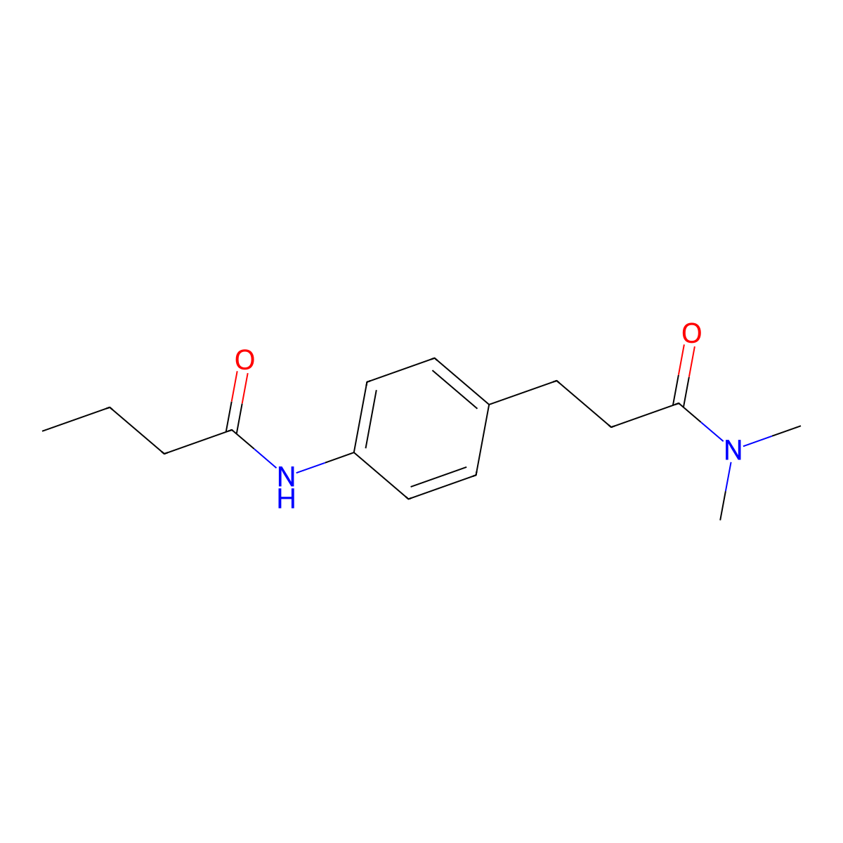 N-{4-[3-(dimethylamino)-3-oxopropyl]phenyl}butanamide molecular structure, CAS 1158411-54-1