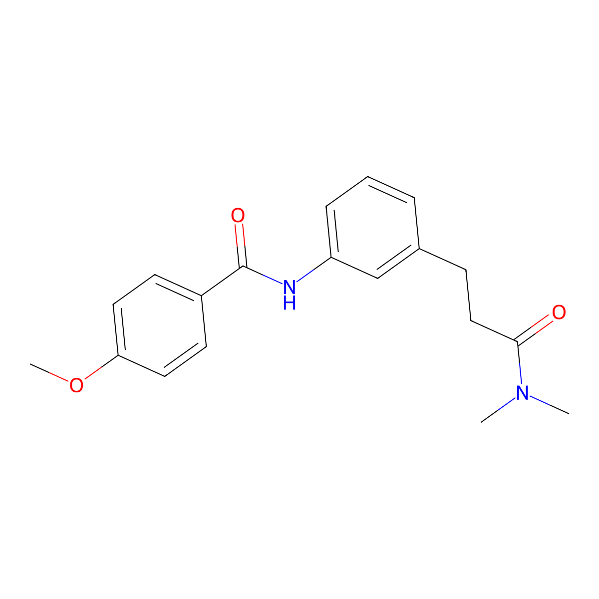 N-{3-[3-(dimethylamino)-3-oxopropyl]phenyl}-4-methoxybenzamide molecular structure, CAS 1158412-01-1