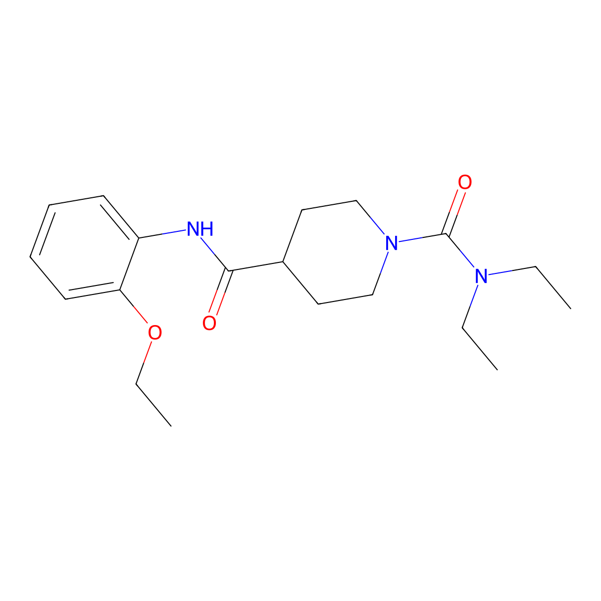 N~4~-(2-ethoxyphenyl)-N~1~,N~1~-diethylpiperidine-1,4-dicarboxamide molecular structure, CAS 1158425-81-0