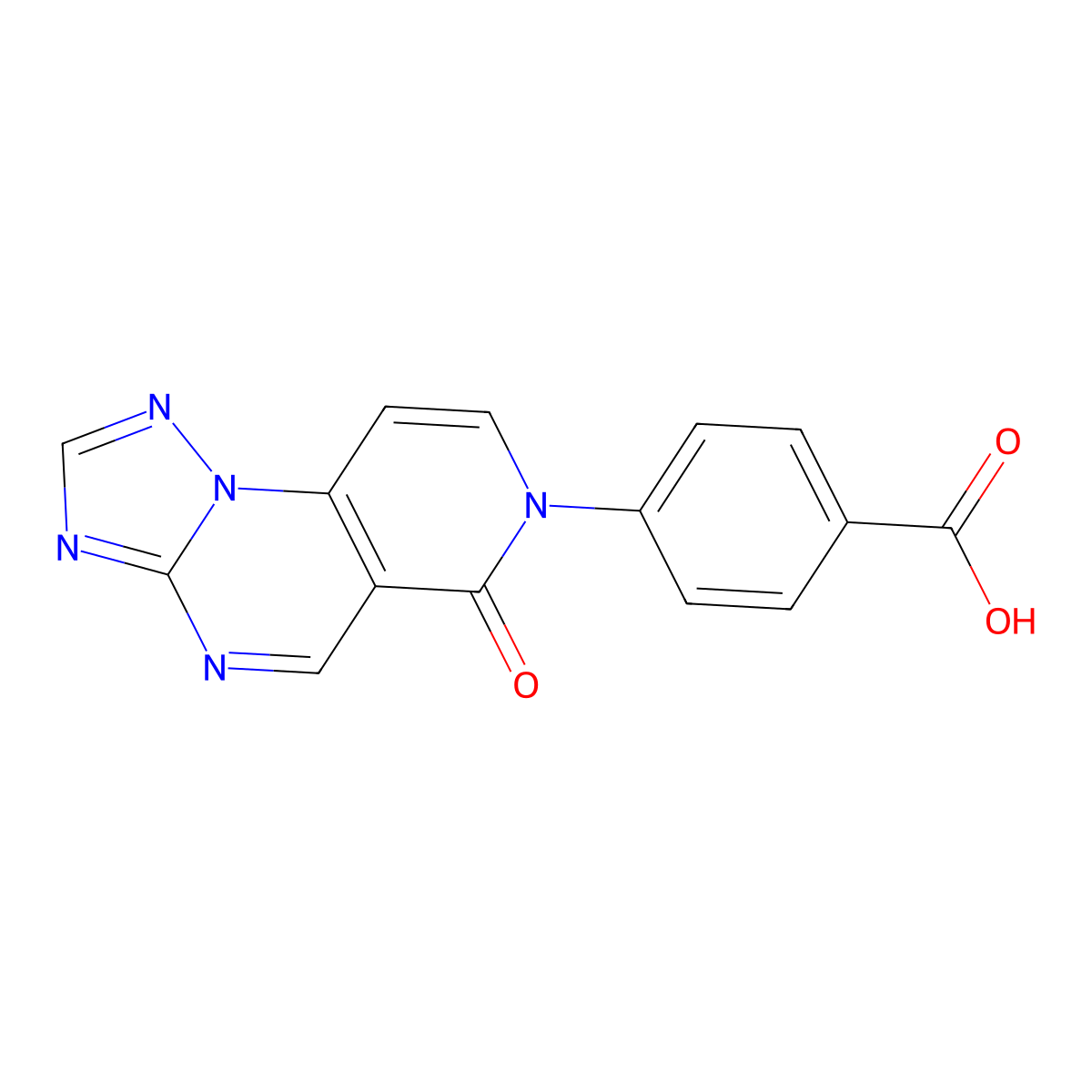 4-(6-oxopyrido[3,4-e][1,2,4]triazolo[1,5-a]pyrimidin-7(6H)-yl)benzoic acid molecular structure, CAS 1158429-97-0
