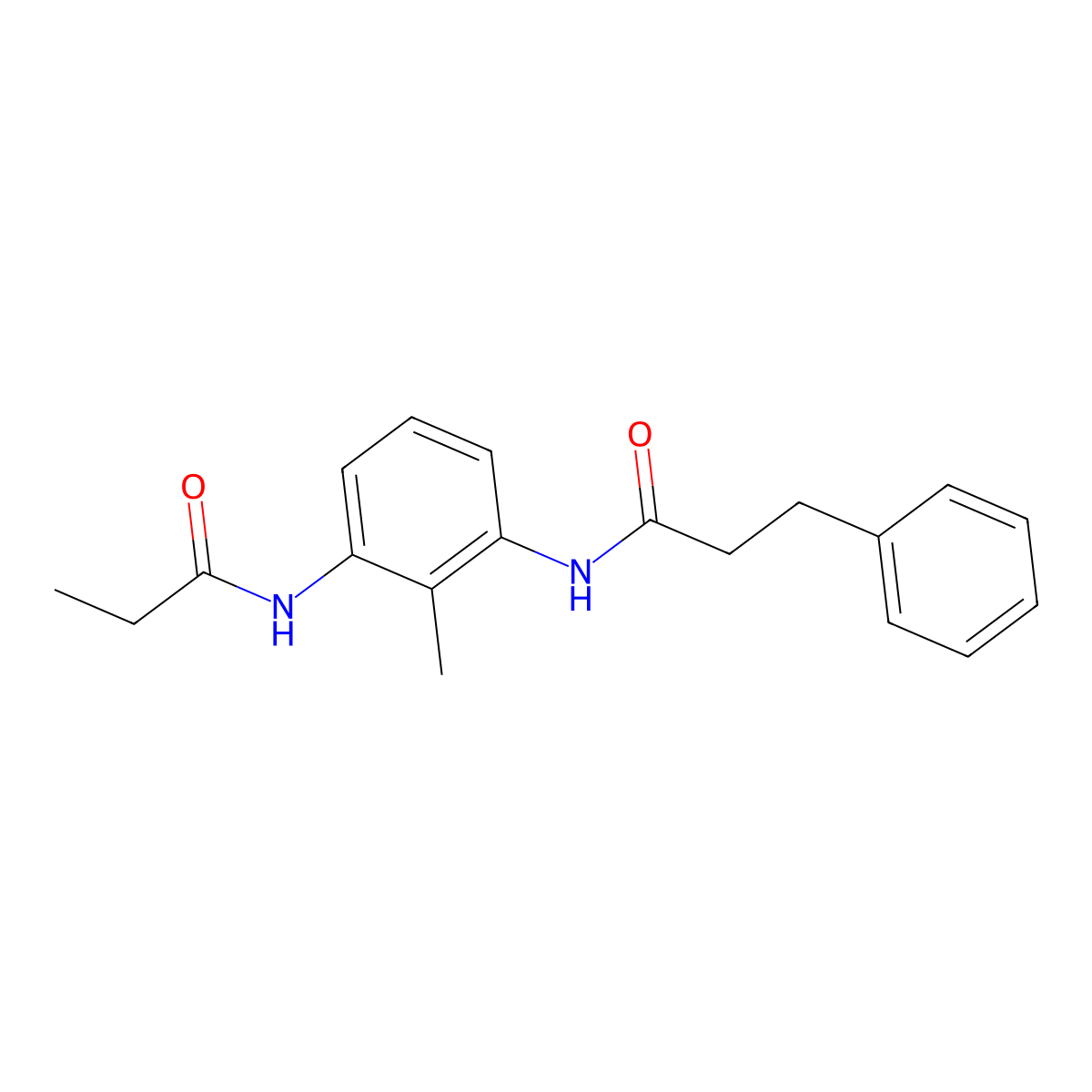 N-[2-methyl-3-(propionylamino)phenyl]-3-phenylpropanamide molecular structure, CAS 1158433-83-0