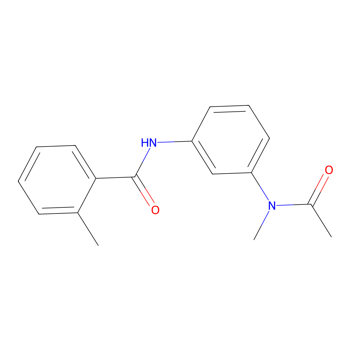 N-{3-[acetyl(methyl)amino]phenyl}-2-methylbenzamide molecular structure, CAS 1158433-84-1