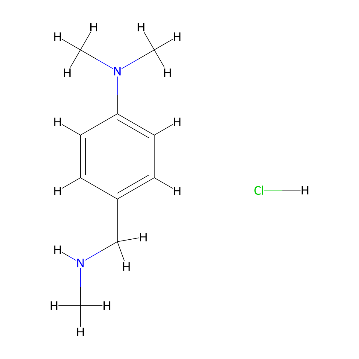 N-Methyl-4-(dimethylamino)benzylamine Hydrochloride molecular structure, CAS 1158441-78-1