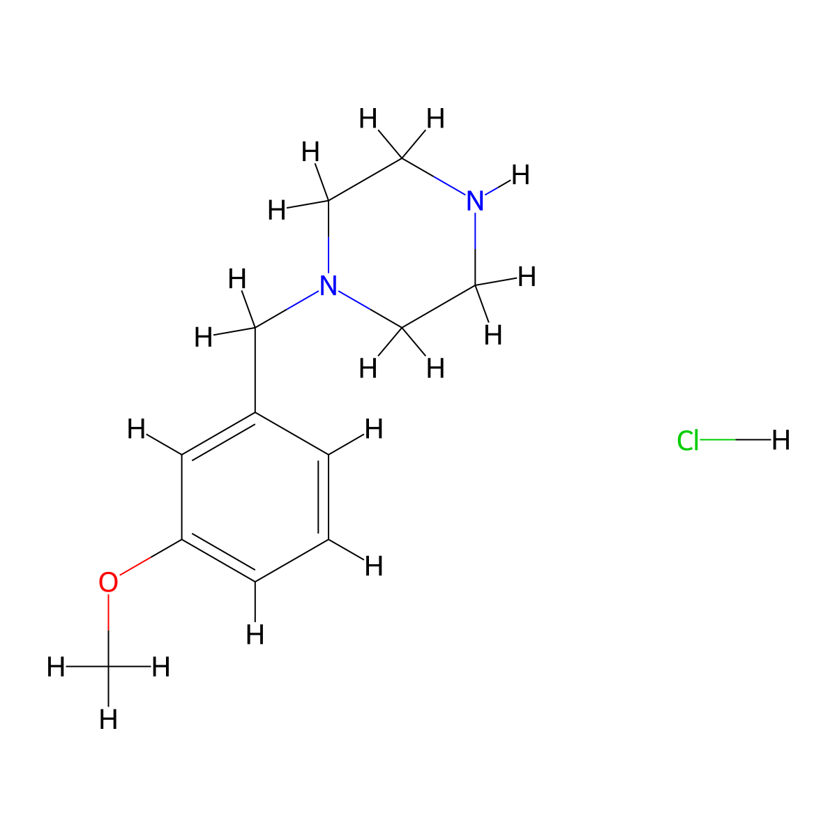 1-(3-Methoxy-benzyl)-piperazine hydrochloride molecular structure, CAS 1158445-27-2