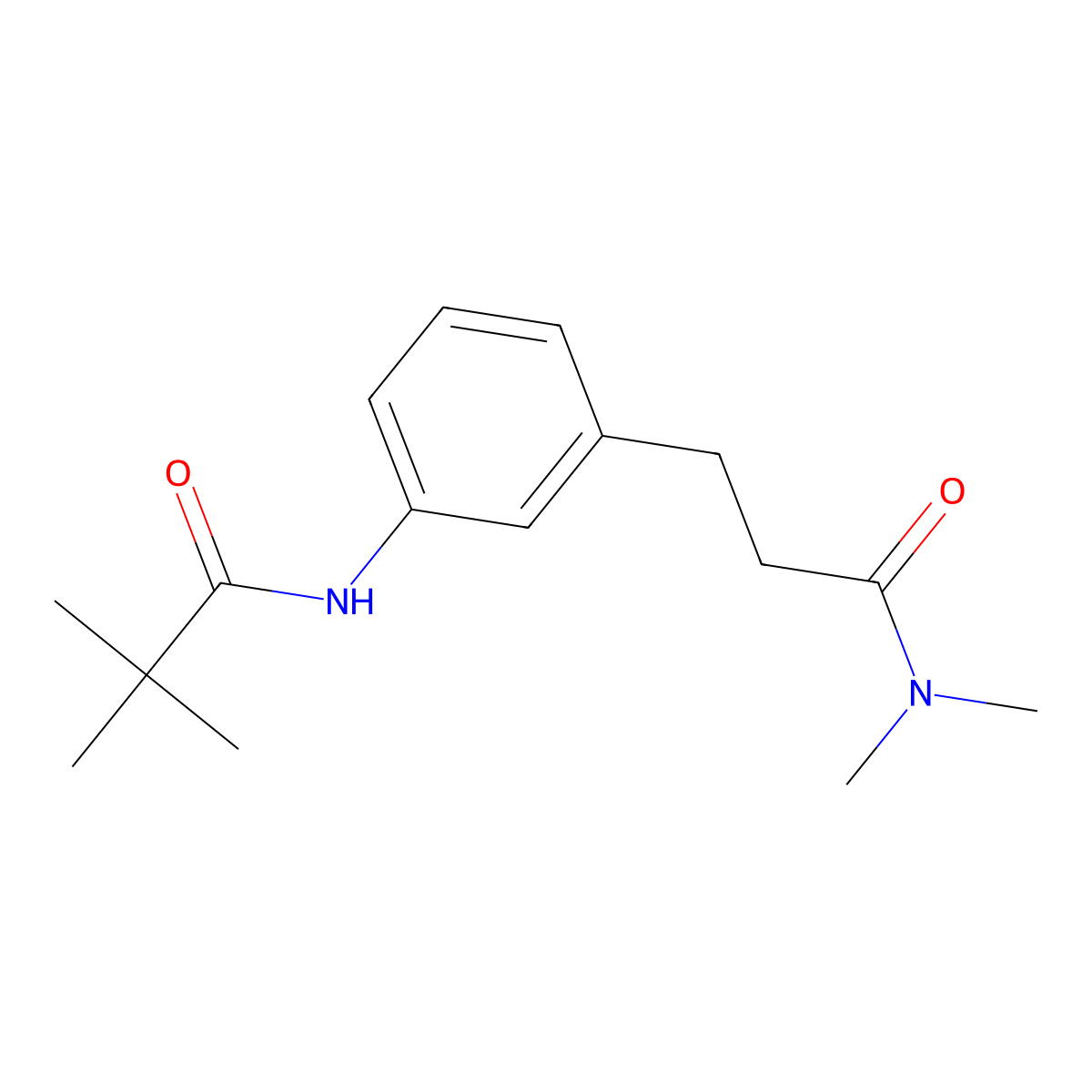 N-{3-[3-(dimethylamino)-3-oxopropyl]phenyl}-2,2-dimethylpropanamide molecular structure, CAS 1158447-30-3