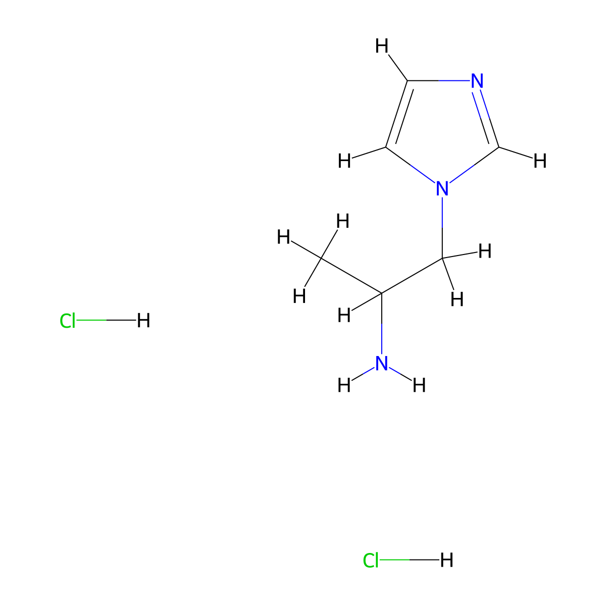 2-Imidazol-1-YL-1-methyl-ethylamine dihydrochloride molecular structure, CAS 1158449-43-4