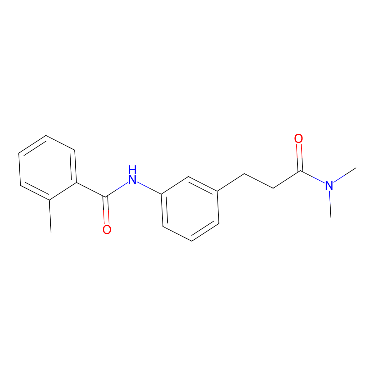 N-{3-[3-(dimethylamino)-3-oxopropyl]phenyl}-2-methylbenzamide molecular structure, CAS 1158451-43-4