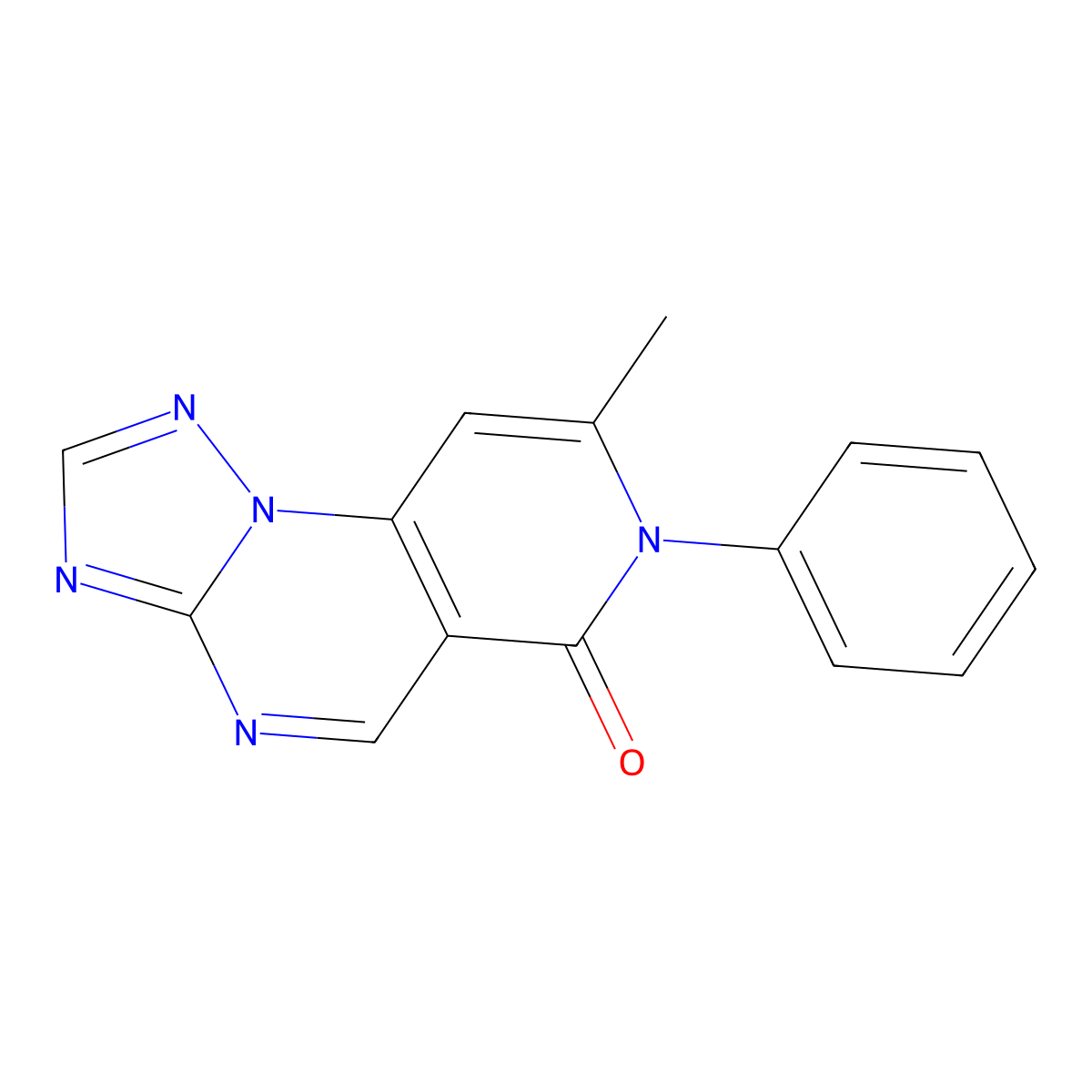 8-methyl-7-phenylpyrido[3,4-e][1,2,4]triazolo[1,5-a]pyrimidin-6(7H)-one molecular structure, CAS 1158456-34-8