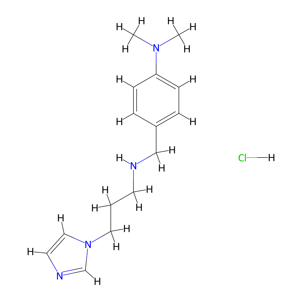 {4-[(3-Imidazol-1-YL-propylamino)-methyl]-phenyl}-dimethyl-amine hydrochloride molecular structure, CAS 1158457-35-2