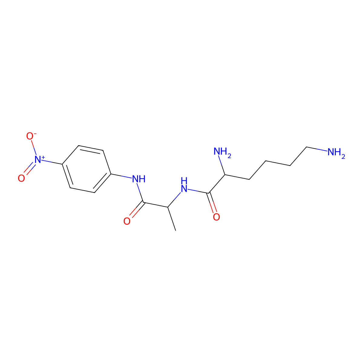 Lys-Ala-pNA molecular structure, CAS 115846-24-7