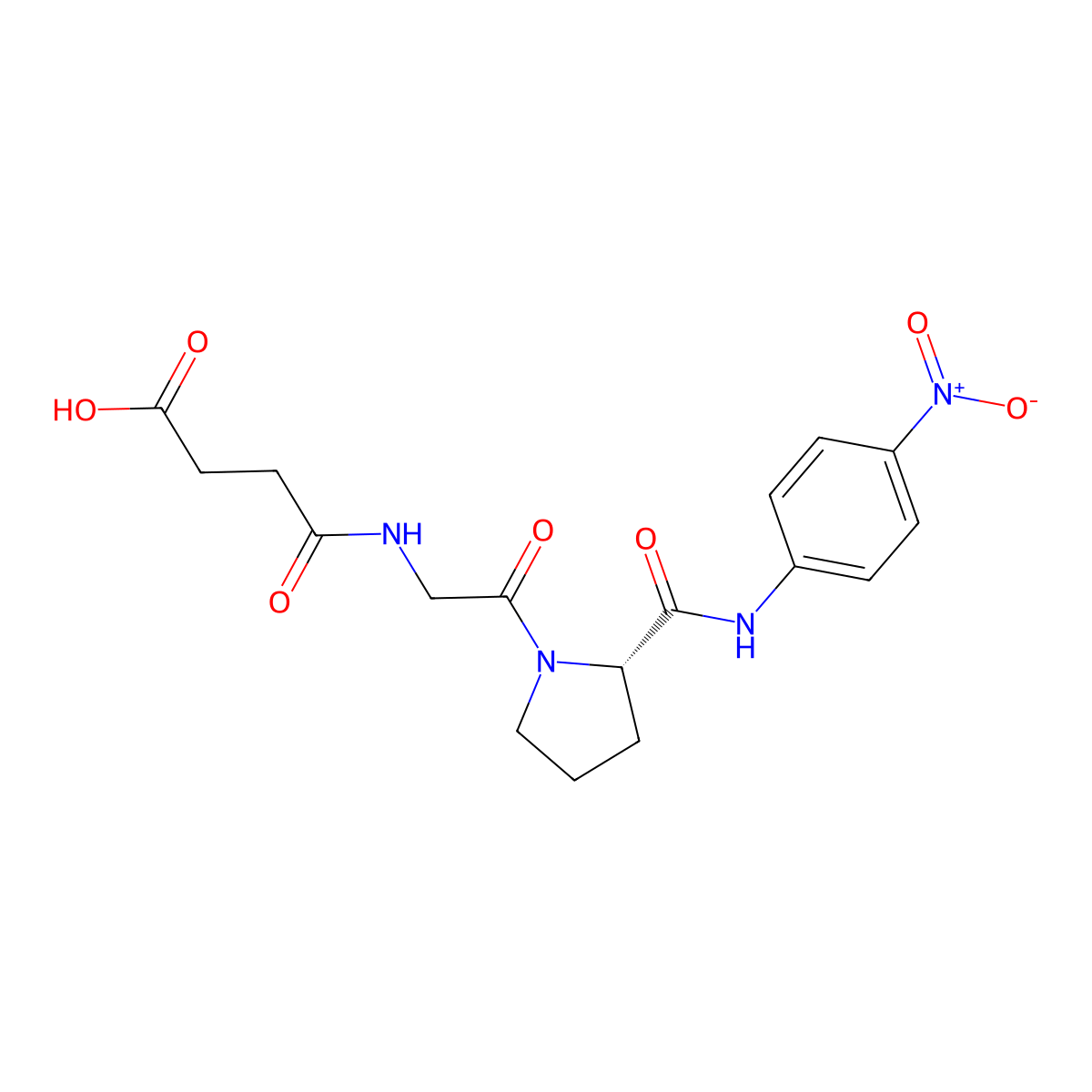 Suc-Gly-Pro-pNA molecular structure, CAS 115846-45-2