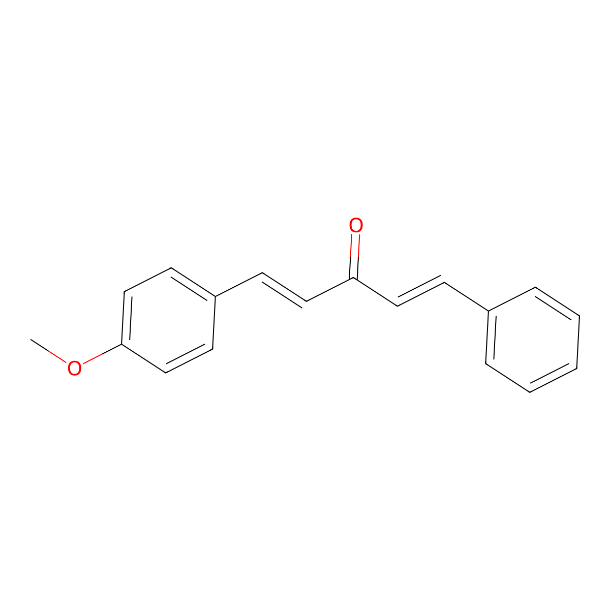 1,4-Pentadien-3-one, 1-(4-methoxyphenyl)-5-phenyl-, (E,E)- molecular structure, CAS 115846-97-4
