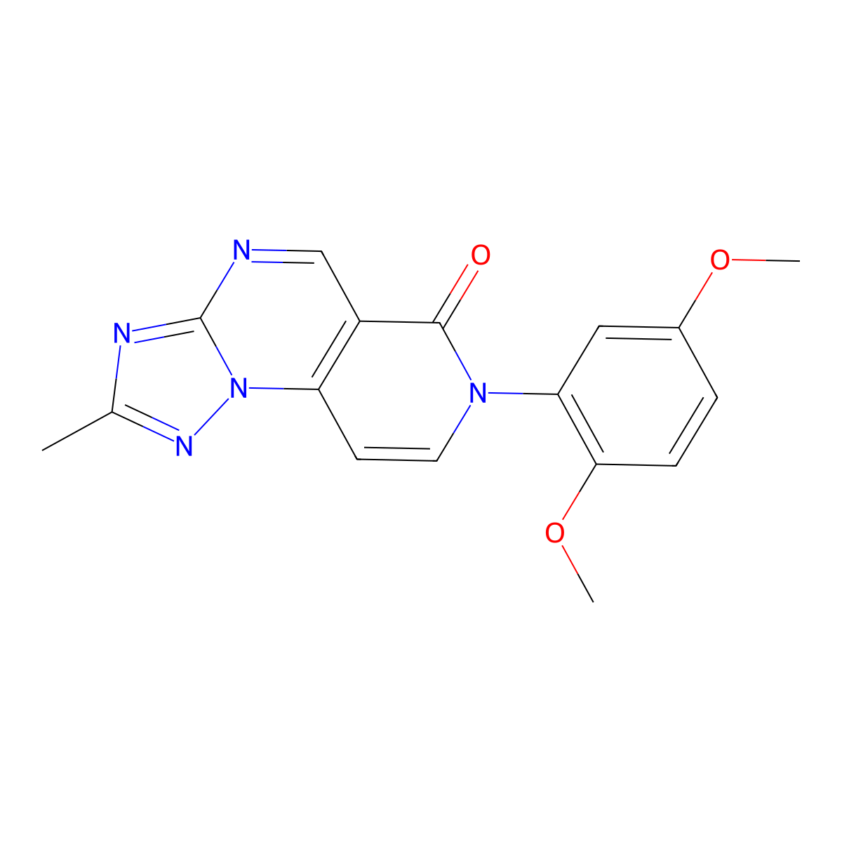7-(2,5-dimethoxyphenyl)-2-methylpyrido[3,4-e][1,2,4]triazolo[1,5-a]pyrimidin-6(7H)-one molecular structure, CAS 1158465-59-8