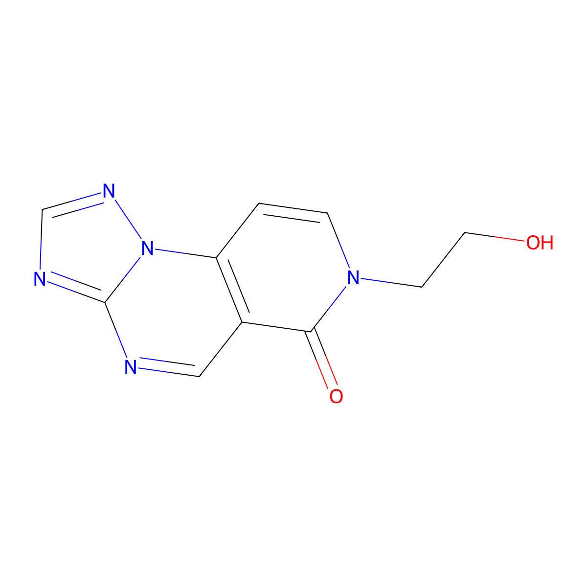 7-(2-hydroxyethyl)pyrido[3,4-e][1,2,4]triazolo[1,5-a]pyrimidin-6(7H)-one molecular structure, CAS 1158466-72-8