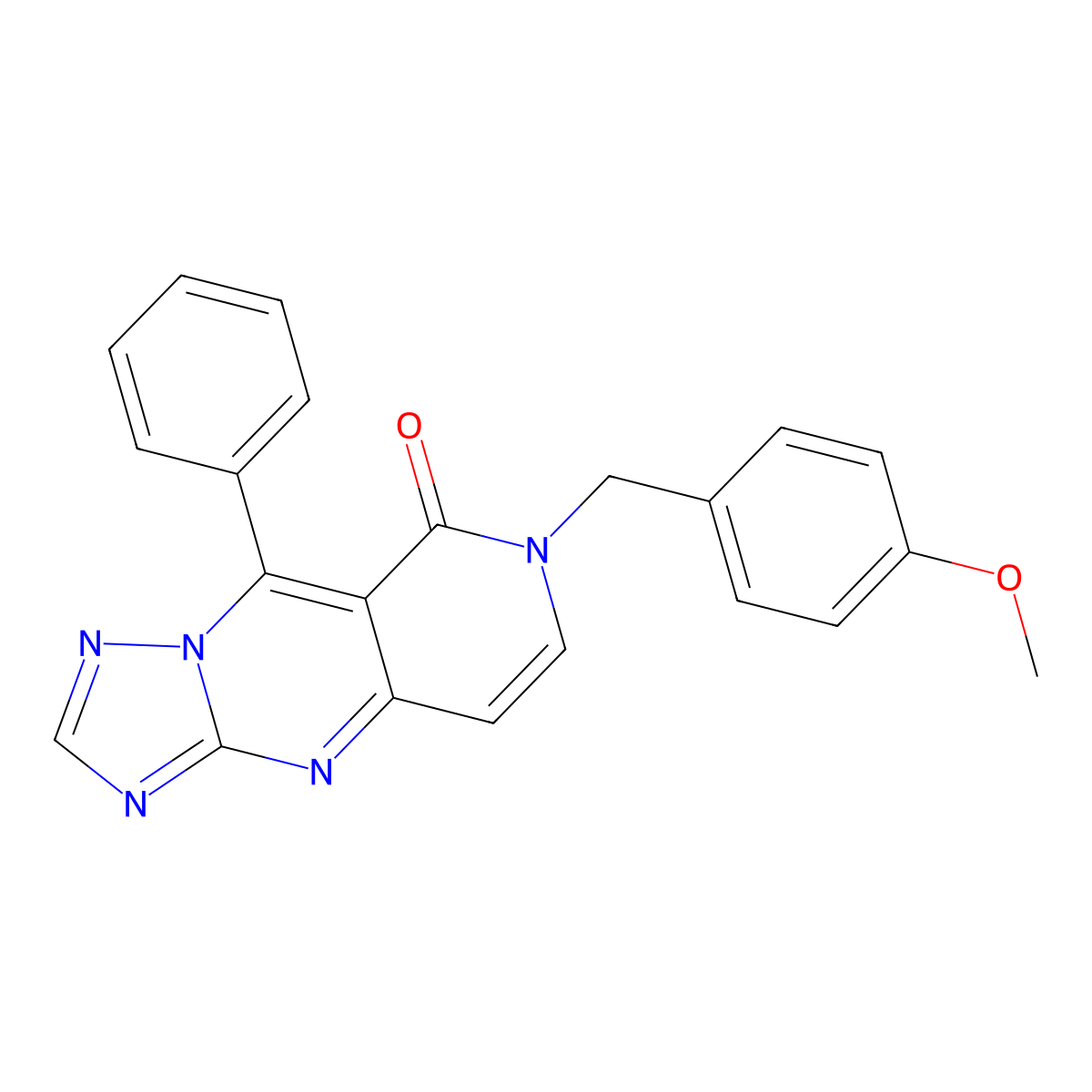 7-(4-methoxybenzyl)-9-phenylpyrido[4,3-d][1,2,4]triazolo[1,5-a]pyrimidin-8(7H)-one molecular structure, CAS 1158472-30-0