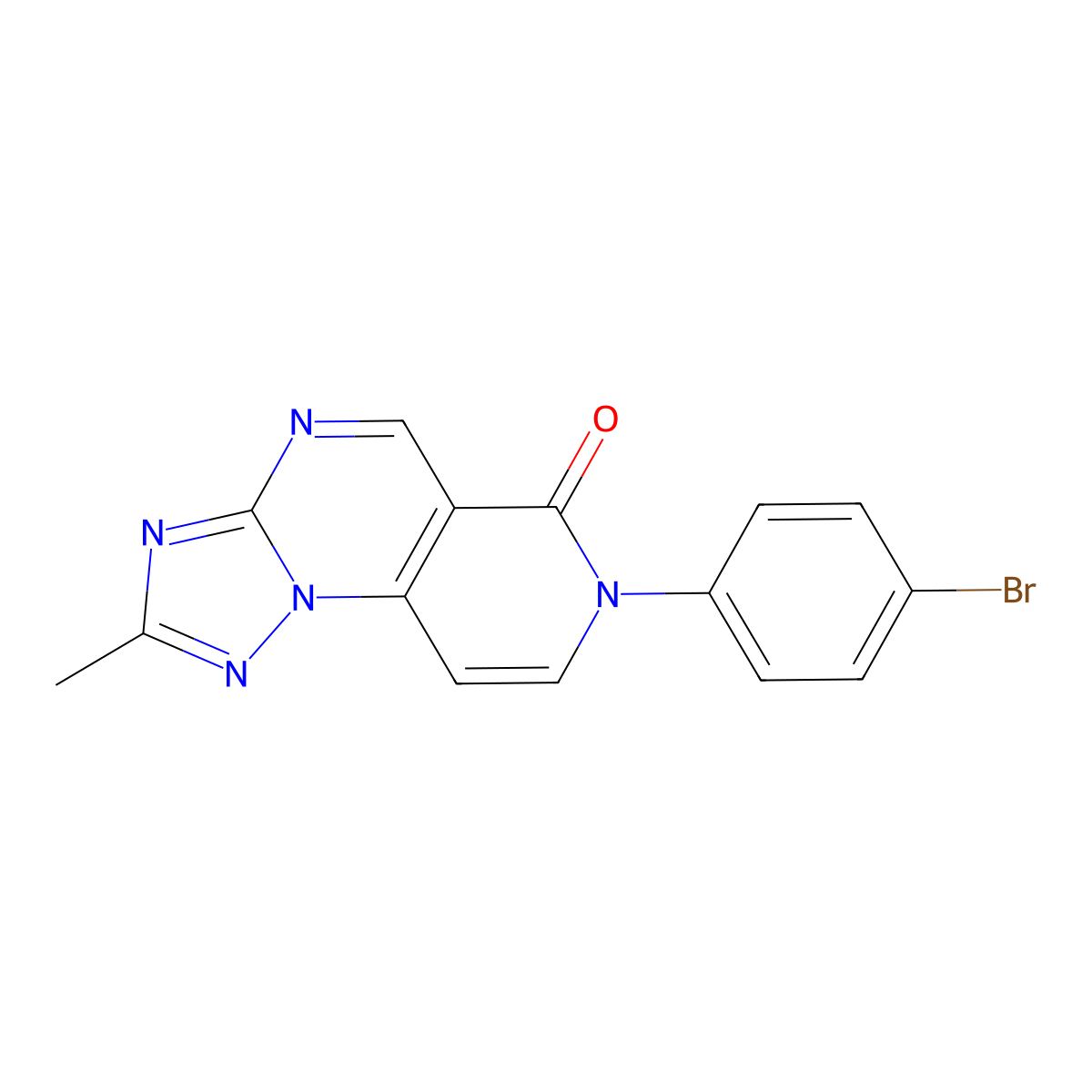 7-(4-bromophenyl)-2-methylpyrido[3,4-e][1,2,4]triazolo[1,5-a]pyrimidin-6(7H)-one molecular structure, CAS 1158474-74-8