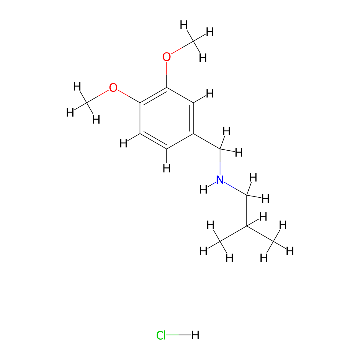 [(3,4-Dimethoxyphenyl)methyl](2-methylpropyl)amine hydrochloride molecular structure, CAS 1158479-53-8