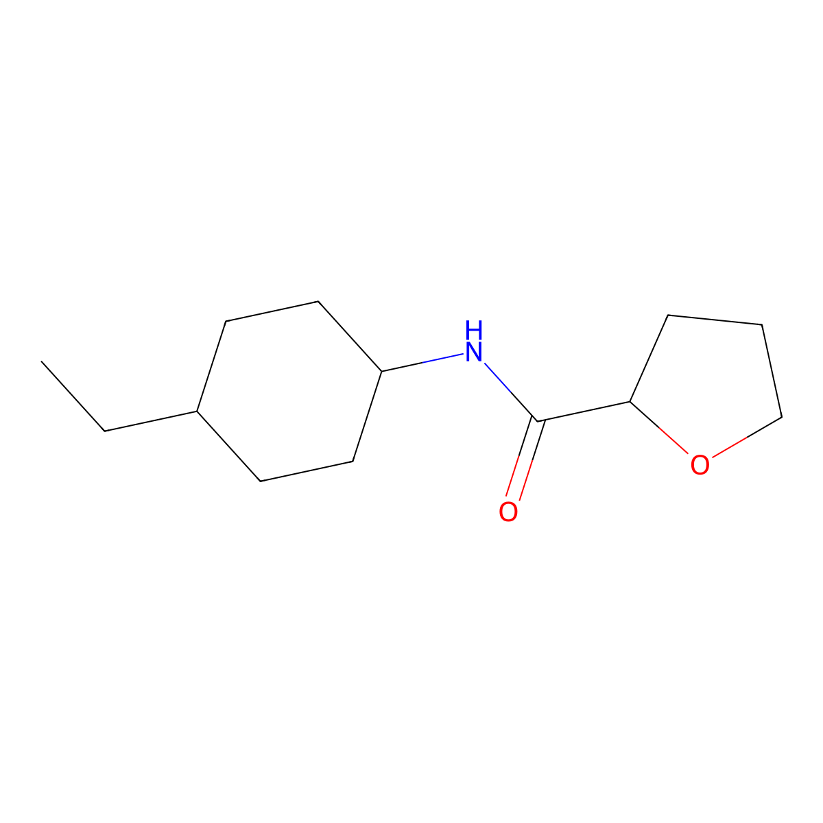 N-(4-ethylcyclohexyl)tetrahydrofuran-2-carboxamide molecular structure, CAS 1158488-15-3