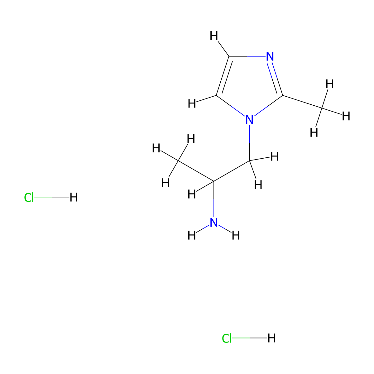1-(2-Methylimidazol-1-yl)propan-2-amine;dihydrochloride molecular structure, CAS 1158489-75-8