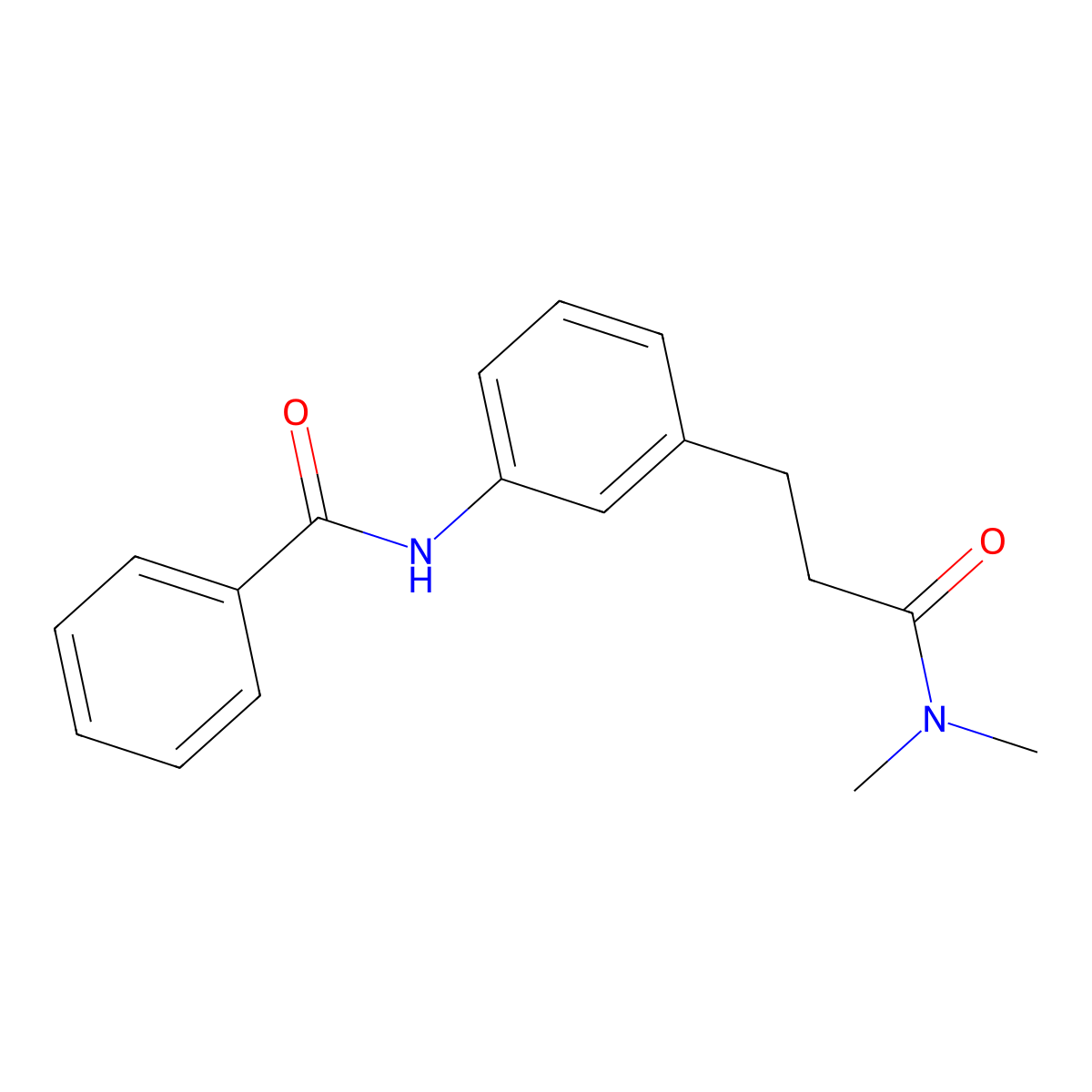 N-{3-[3-(dimethylamino)-3-oxopropyl]phenyl}benzamide molecular structure, CAS 1158496-02-6