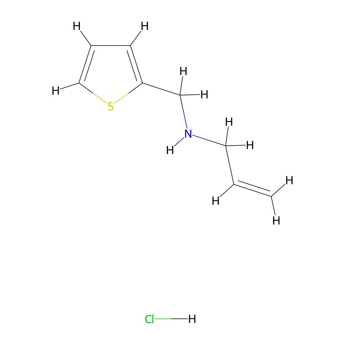 (Prop-2-en-1-yl)[(thiophen-2-yl)methyl]amine hydrochloride molecular structure, CAS 1158499-74-1