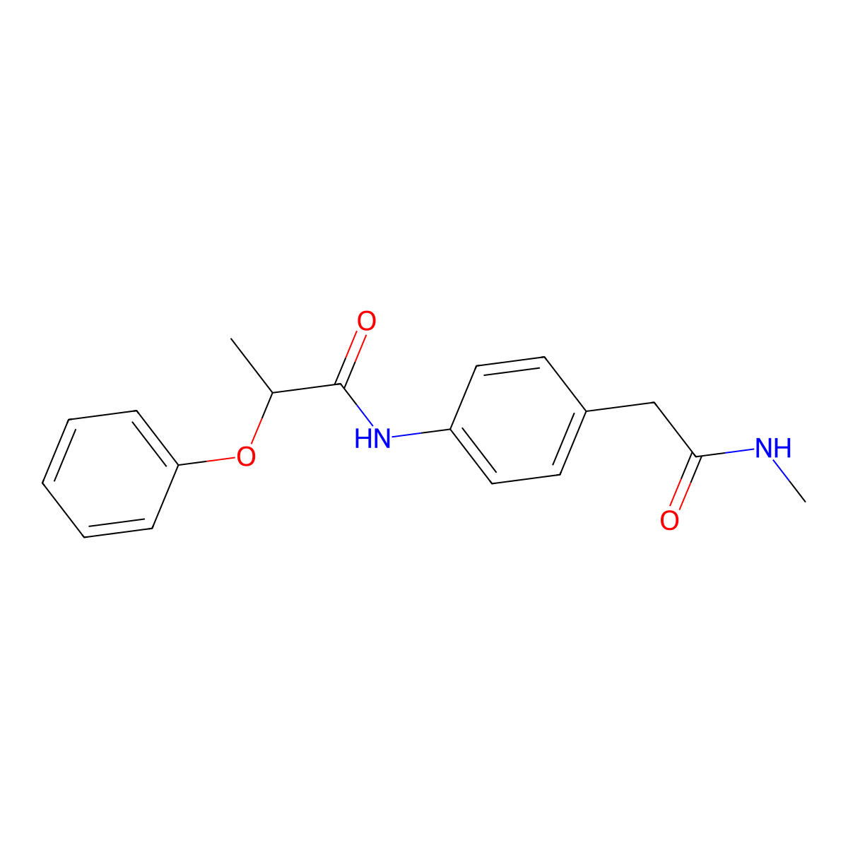 N-{4-[2-(methylamino)-2-oxoethyl]phenyl}-2-phenoxypropanamide molecular structure, CAS 1158501-75-7