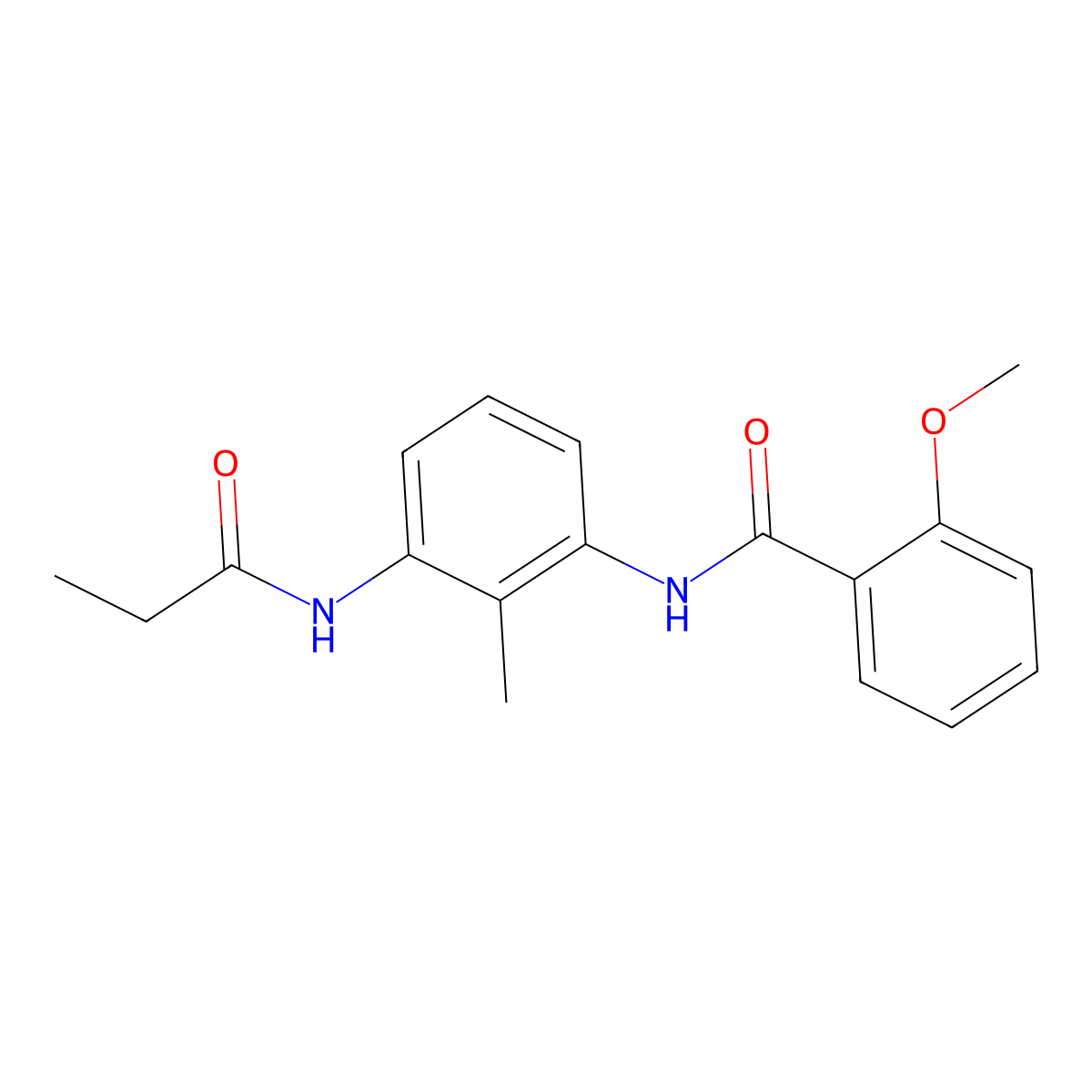 2-methoxy-N-[2-methyl-3-(propionylamino)phenyl]benzamide molecular structure, CAS 1158504-26-7