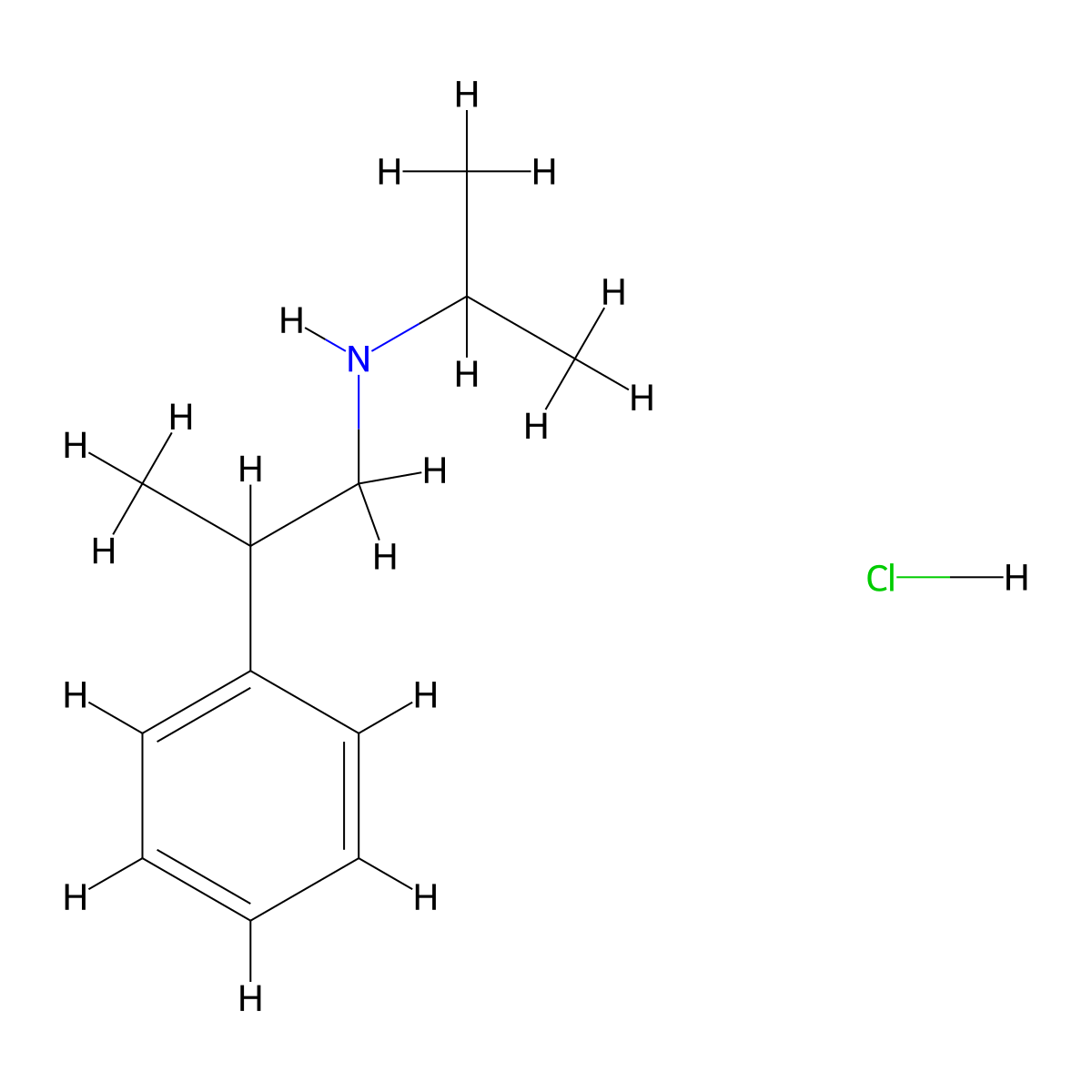 (2-Phenylpropyl)(propan-2-yl)amine hydrochloride molecular structure, CAS 1158512-24-3