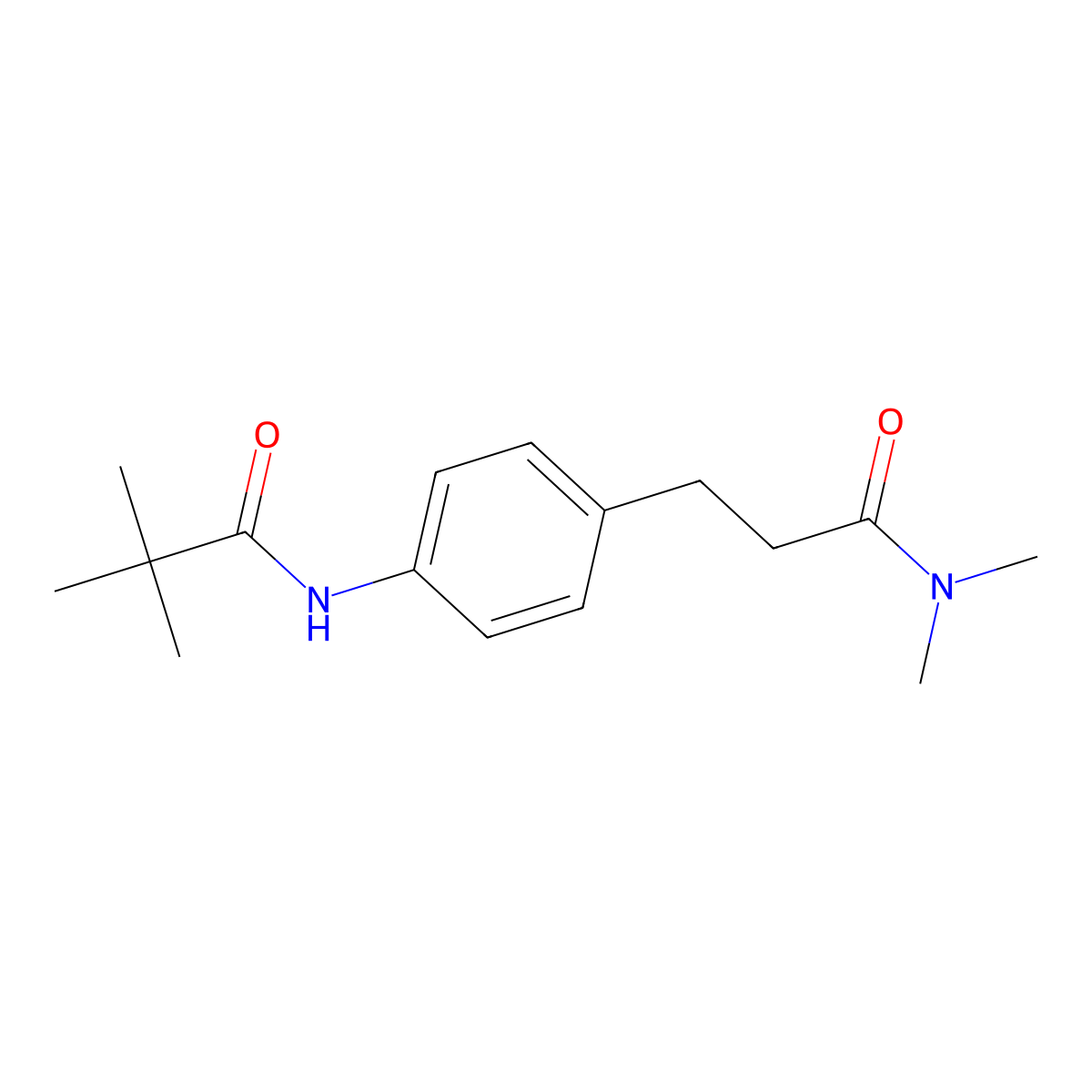 N-{4-[3-(dimethylamino)-3-oxopropyl]phenyl}-2,2-dimethylpropanamide molecular structure, CAS 1158525-24-6
