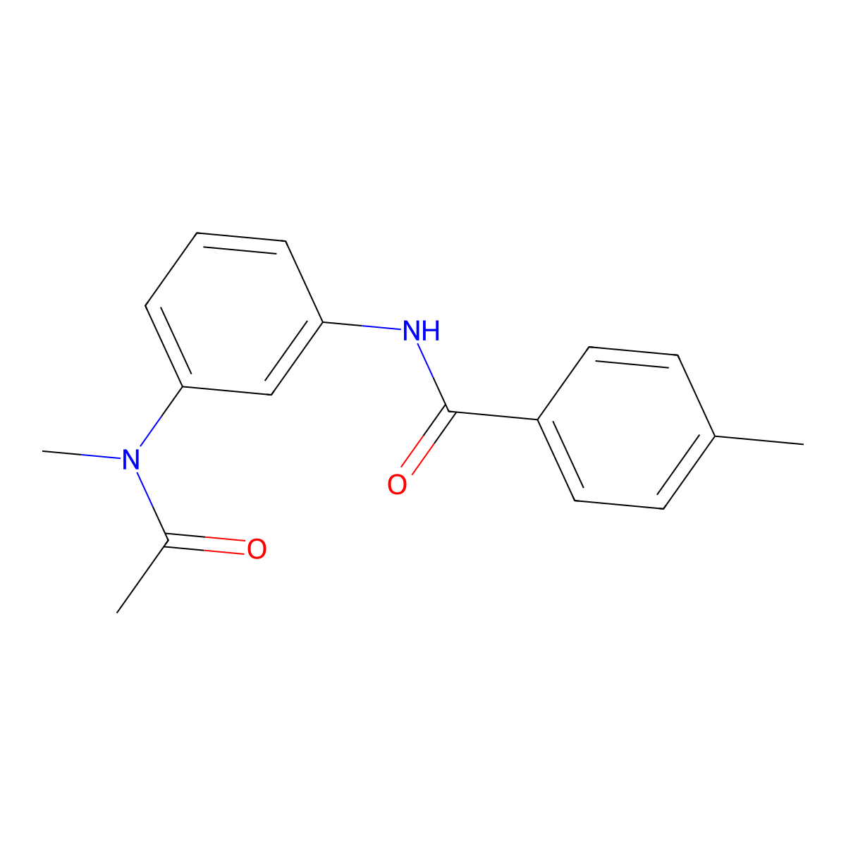 N-{3-[acetyl(methyl)amino]phenyl}-4-methylbenzamide molecular structure, CAS 1158527-43-5
