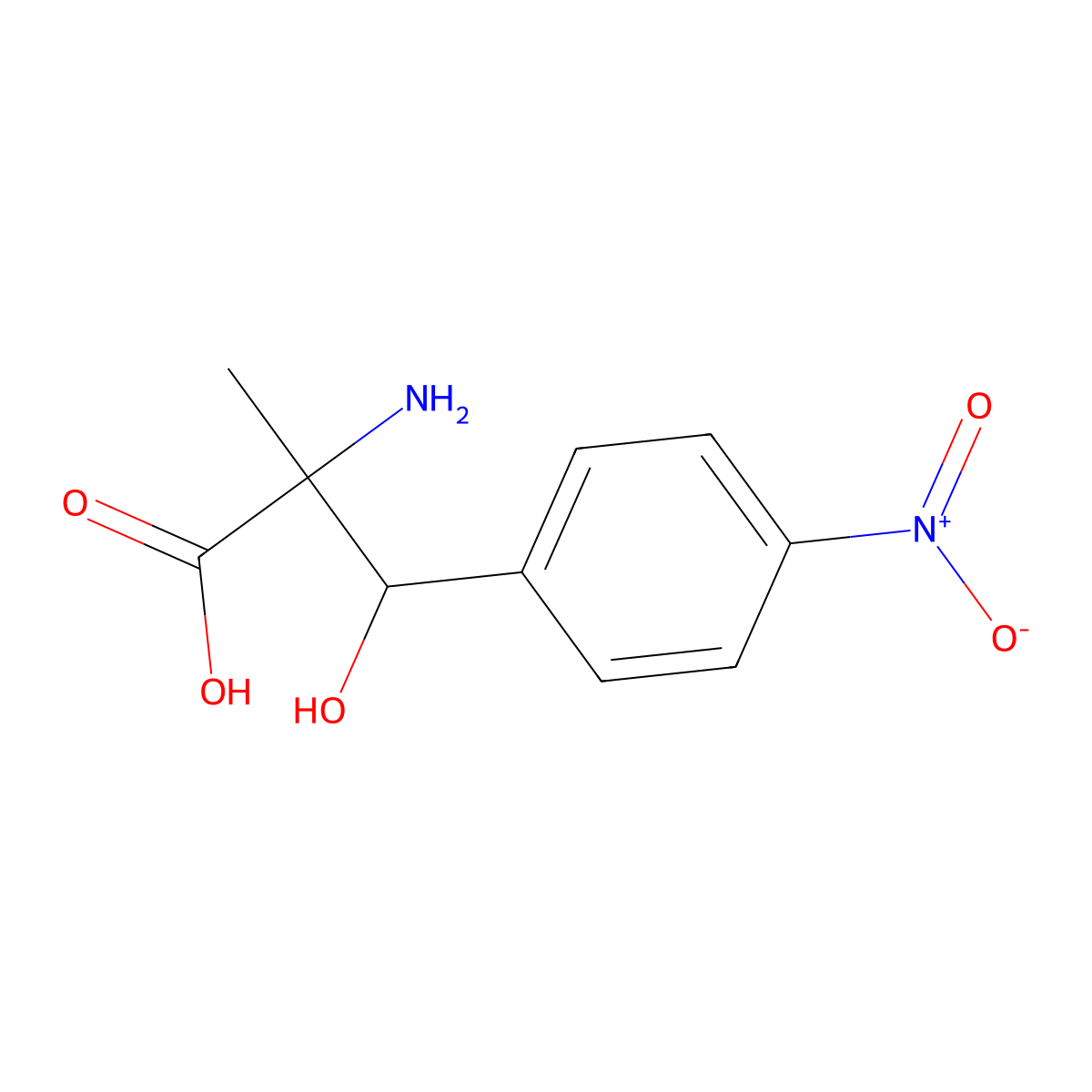 beta-Hydroxy-alpha-methyl-4-nitrophenylalanine molecular structure, CAS 1158530-82-5