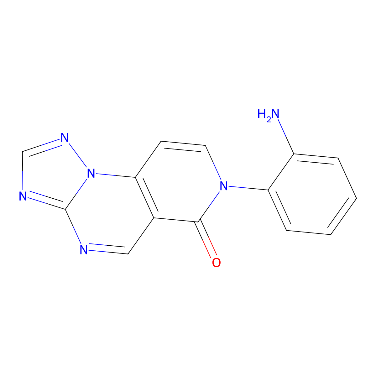 7-(2-aminophenyl)pyrido[3,4-e][1,2,4]triazolo[1,5-a]pyrimidin-6(7H)-one molecular structure, CAS 1158533-69-7