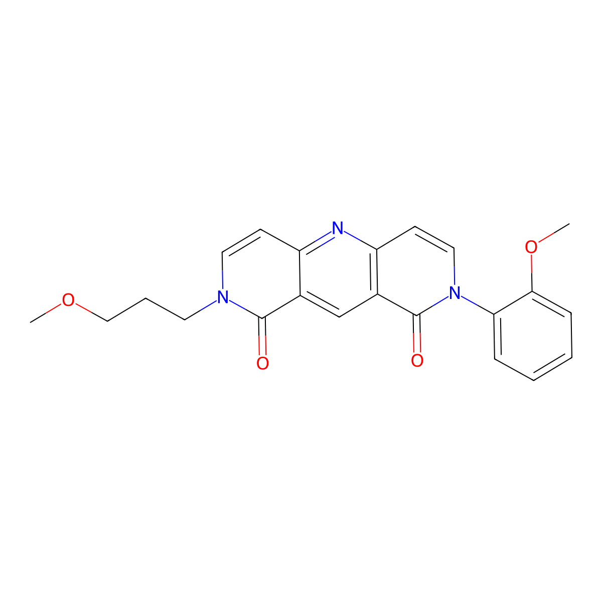 2-(2-methoxyphenyl)-8-(3-methoxypropyl)pyrido[4,3-b][1,6]naphthyridine-1,9(2H,8H)-dione molecular structure, CAS 1158541-38-8
