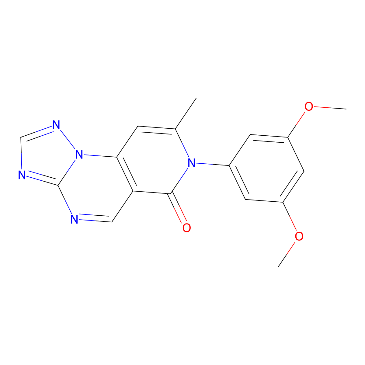 7-(3,5-dimethoxyphenyl)-8-methylpyrido[3,4-e][1,2,4]triazolo[1,5-a]pyrimidin-6(7H)-one molecular structure, CAS 1158547-74-0