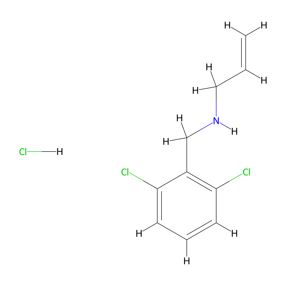 [(2,6-Dichlorophenyl)methyl](prop-2-en-1-yl)amine hydrochloride molecular structure, CAS 1158552-93-2
