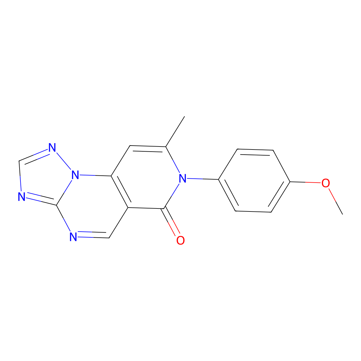7-(4-methoxyphenyl)-8-methylpyrido[3,4-e][1,2,4]triazolo[1,5-a]pyrimidin-6(7H)-one molecular structure, CAS 1158562-57-2