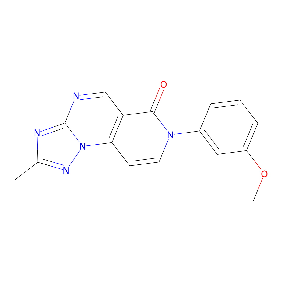 7-(3-methoxyphenyl)-2-methylpyrido[3,4-e][1,2,4]triazolo[1,5-a]pyrimidin-6(7H)-one molecular structure, CAS 1158563-76-8