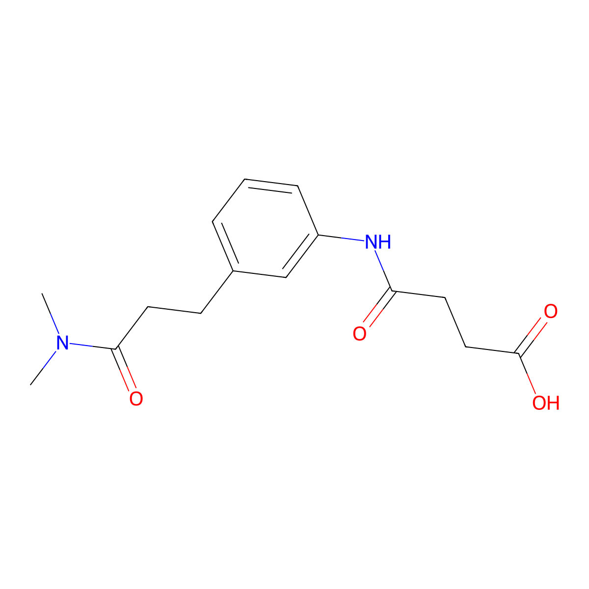 4-({3-[3-(Dimethylamino)-3-oxopropyl]phenyl}amino)-4-oxobutanoic acid molecular structure, CAS 1158564-64-7