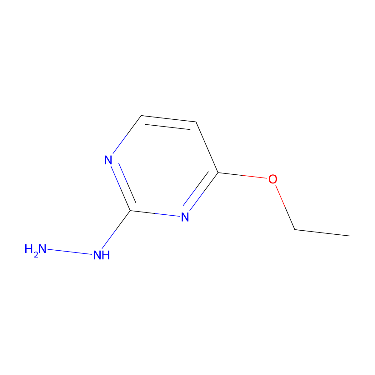 4-Ethoxy-2-hydrazinylpyrimidine molecular structure, CAS 1158573-66-0