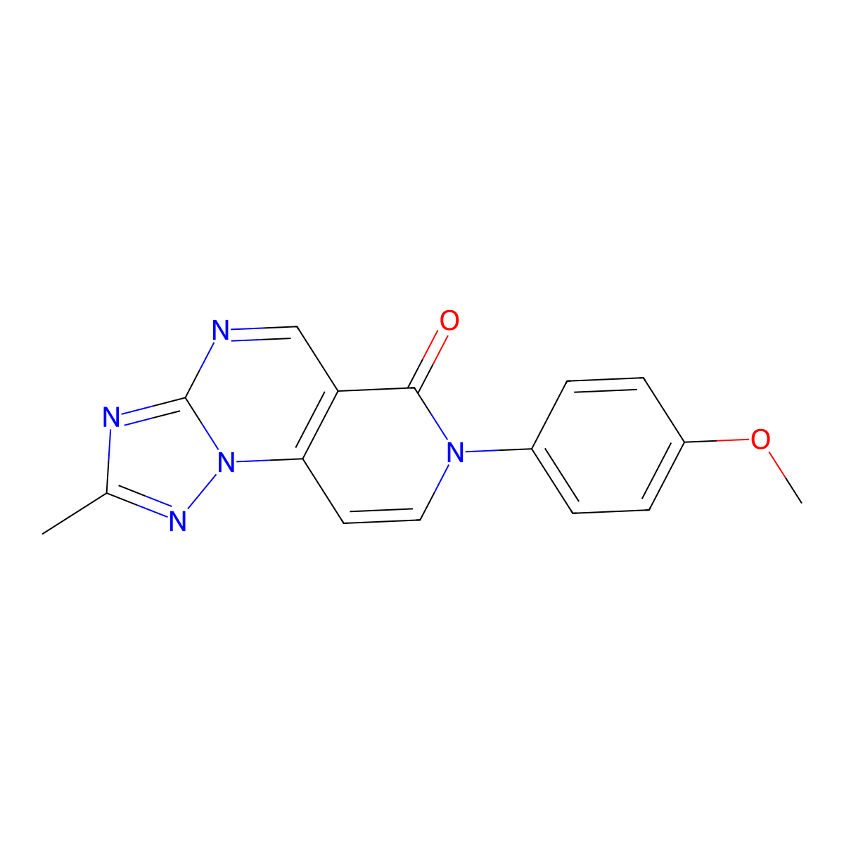 7-(4-methoxyphenyl)-2-methylpyrido[3,4-e][1,2,4]triazolo[1,5-a]pyrimidin-6(7H)-one molecular structure, CAS 1158578-18-7
