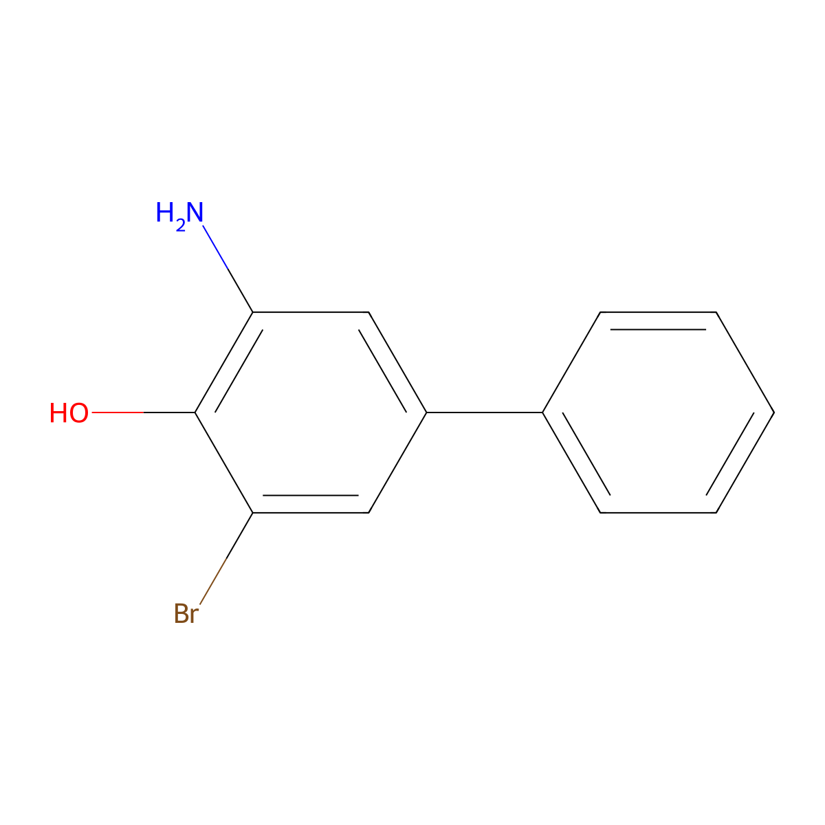 3-Amino-5-bromobiphenyl-4-ol molecular structure, CAS 1158580-60-9