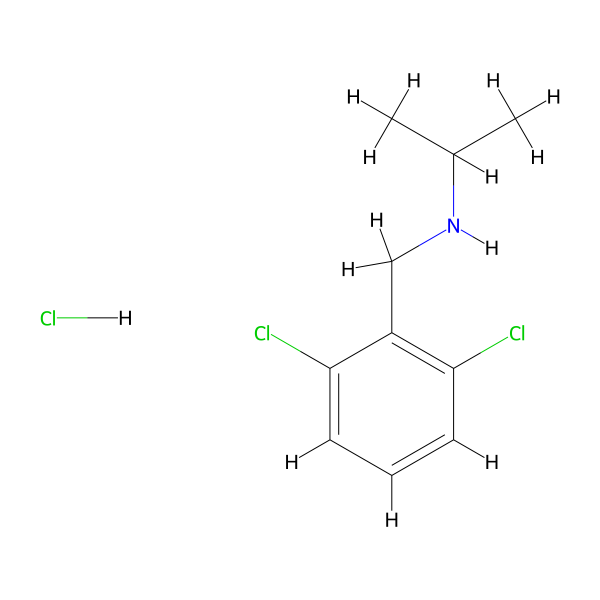[(2,6-Dichlorophenyl)methyl](propan-2-yl)amine hydrochloride molecular structure, CAS 1158588-90-9