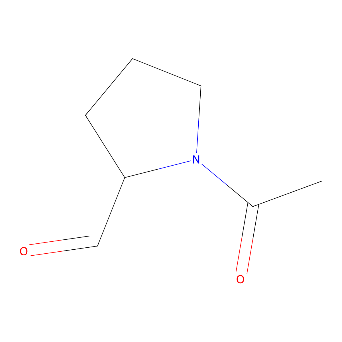 1-Acetylpyrrolidine-2-carbaldehyde molecular structure, CAS 115859-55-7