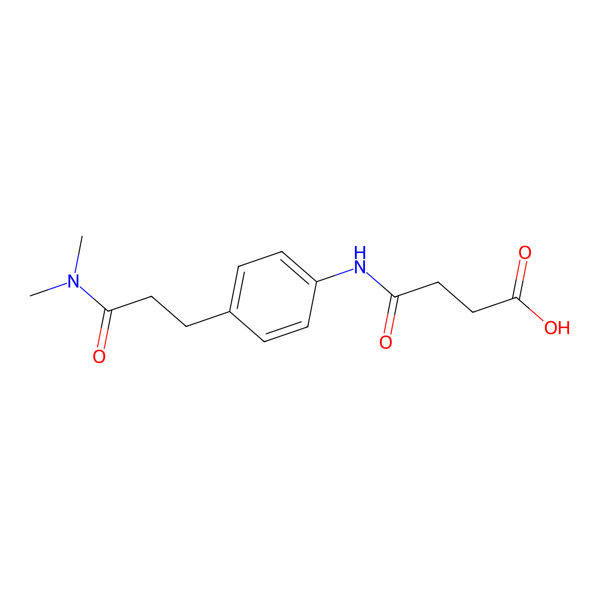 4-({4-[3-(Dimethylamino)-3-oxopropyl]phenyl}amino)-4-oxobutanoic acid molecular structure, CAS 1158591-38-8