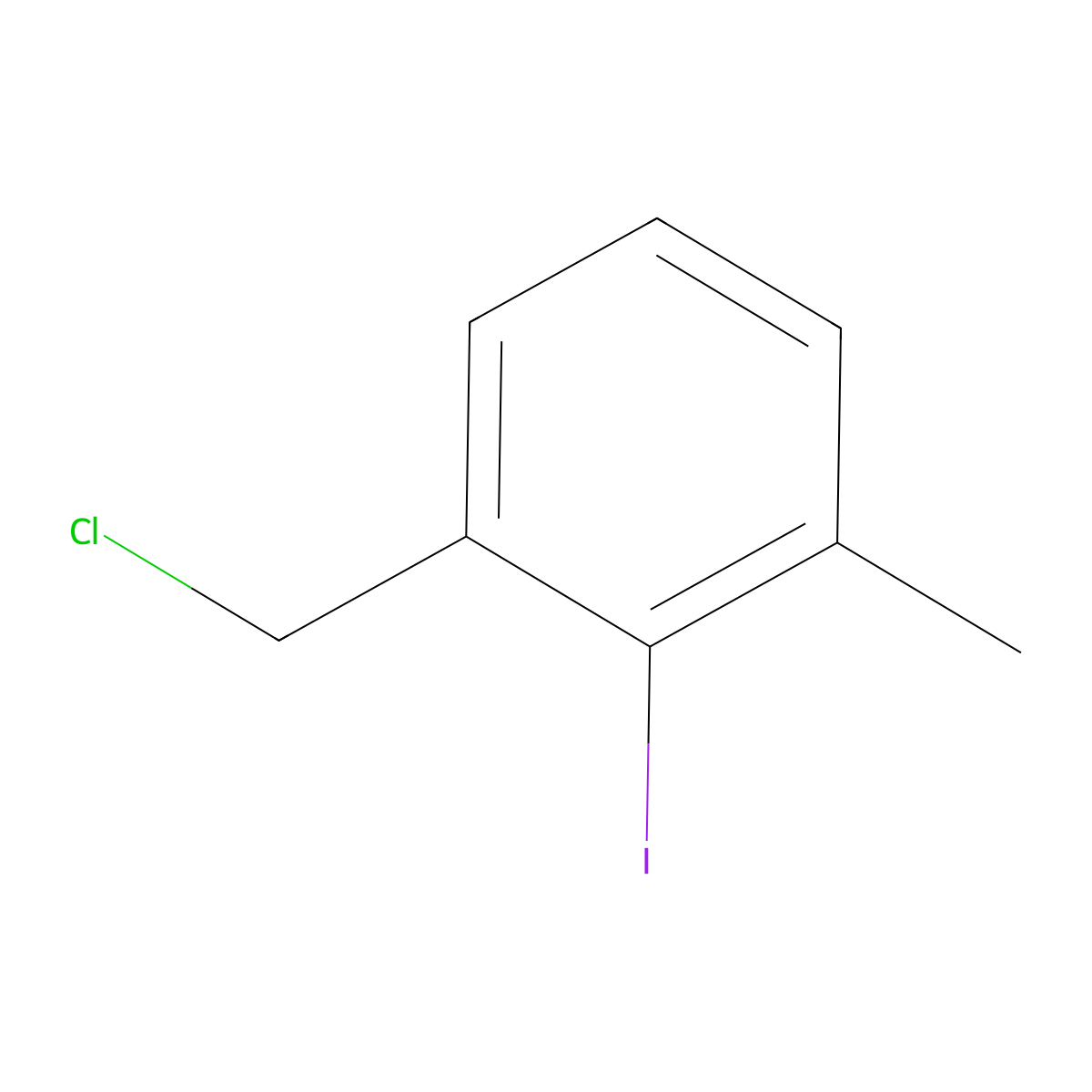 1-(Chloromethyl)-2-iodo-3-methylbenzene molecular structure, CAS 115860-45-2