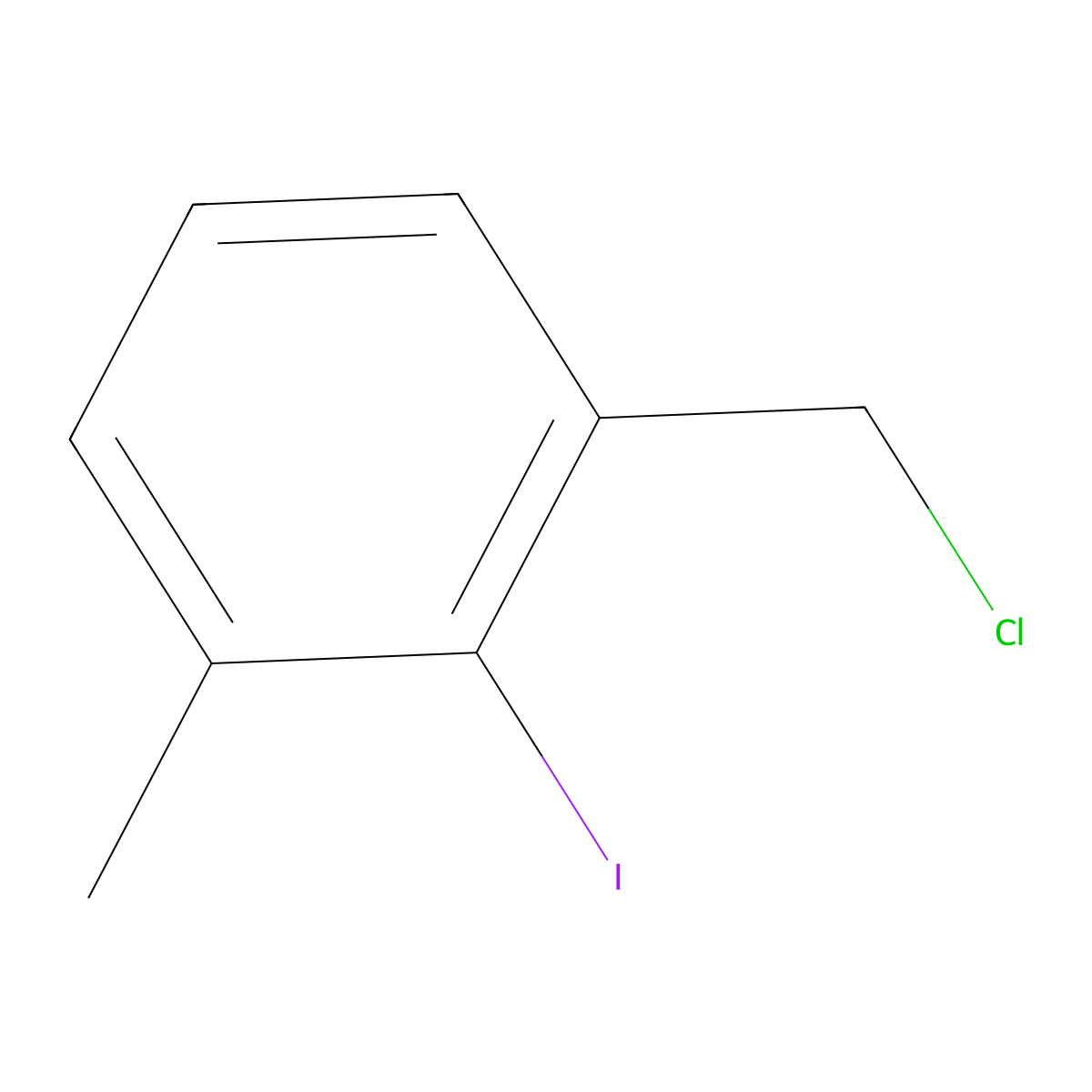 1-(Chloromethyl)-2-iodo-3-methylbenzene molecular structure, CAS 115860-45-2