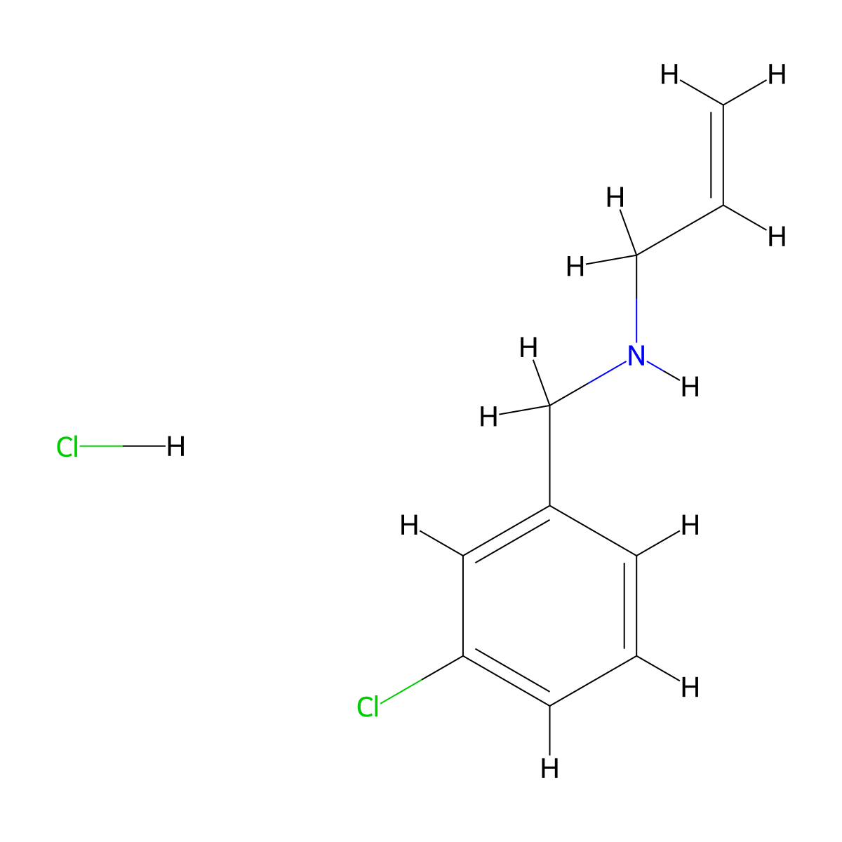 [(3-Chlorophenyl)methyl](prop-2-en-1-yl)amine hydrochloride molecular structure, CAS 1158600-36-2