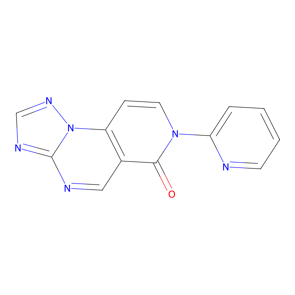 7-(pyridin-2-yl)pyrido[3,4-e][1,2,4]triazolo[1,5-a]pyrimidin-6(7H)-one molecular structure, CAS 1158604-01-3